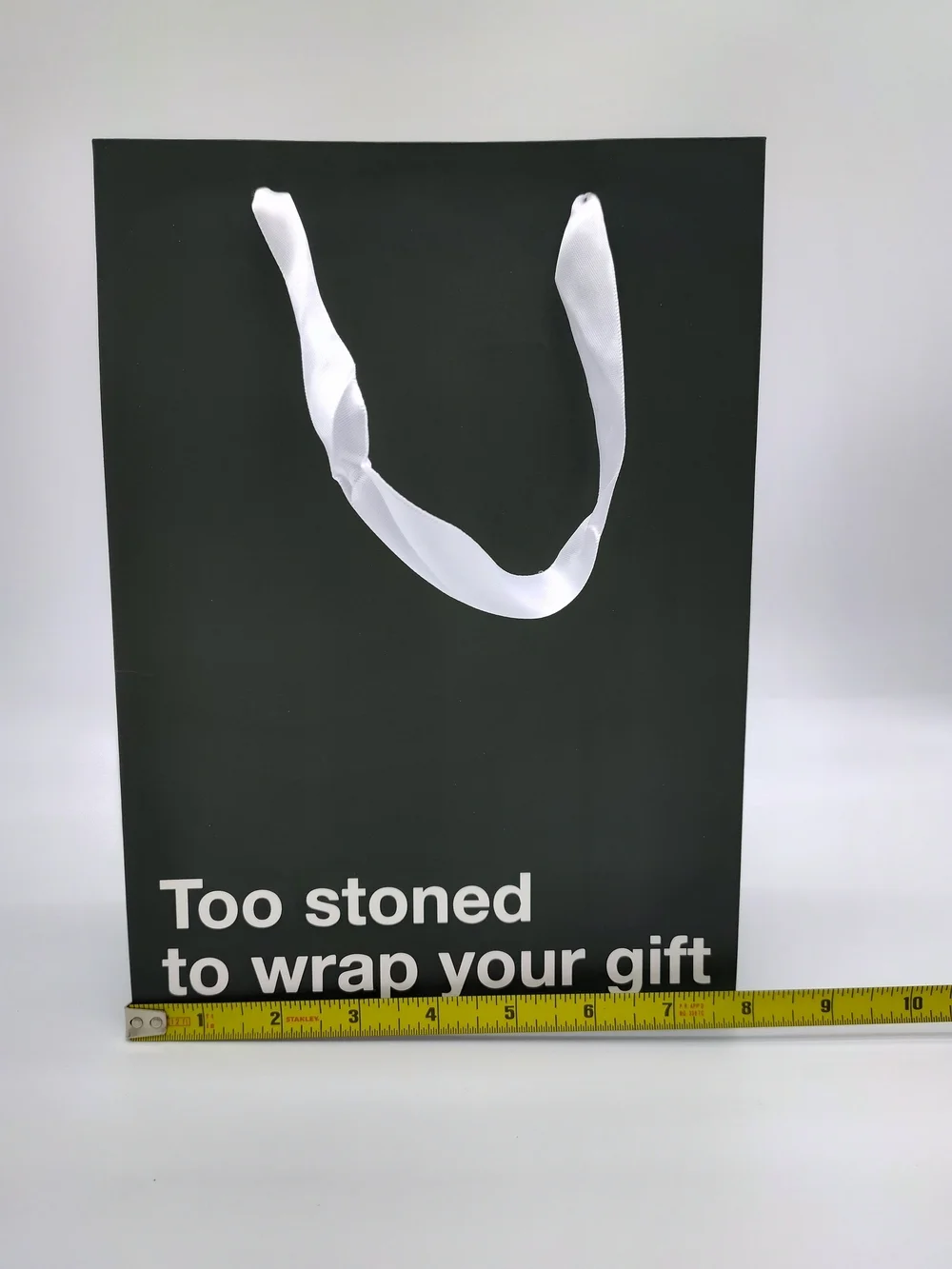 Funny Gift Bag Too Stoned To Wrap Your Gift Novelty Party Humor Large